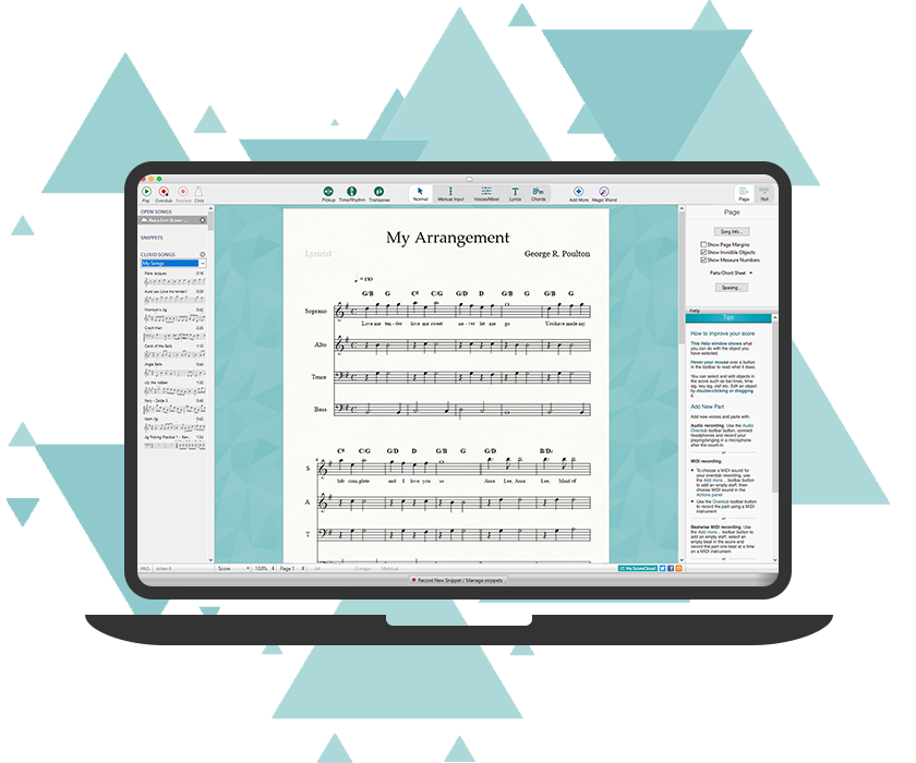 Notation from Audio and MIDI with ScoreCloud Studio