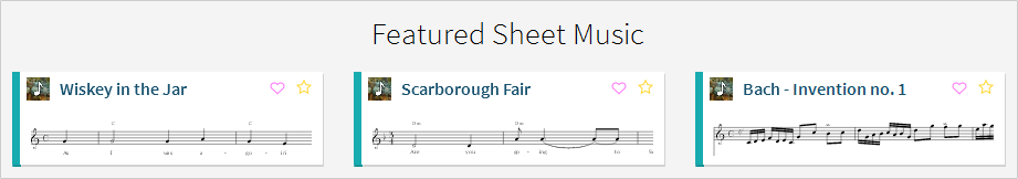 Featured Sheet Music